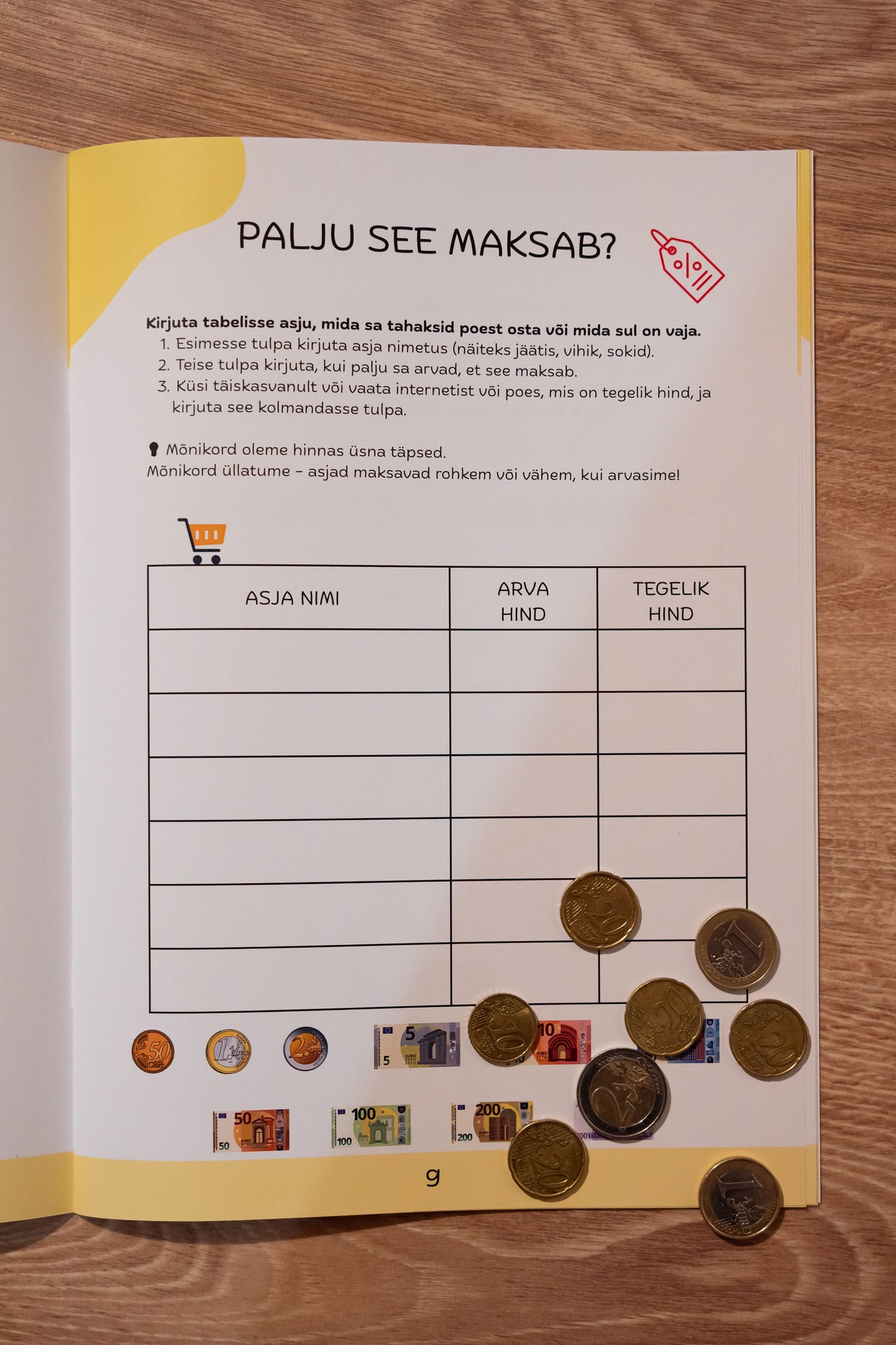 Minu esimene ostunimekiri (7–12a)